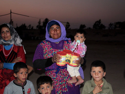 soutien aux familles syriennes réfugiées à Azraq