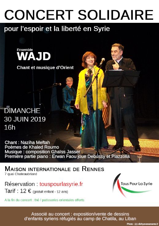 affiche du concert de l'ensemble WAJD